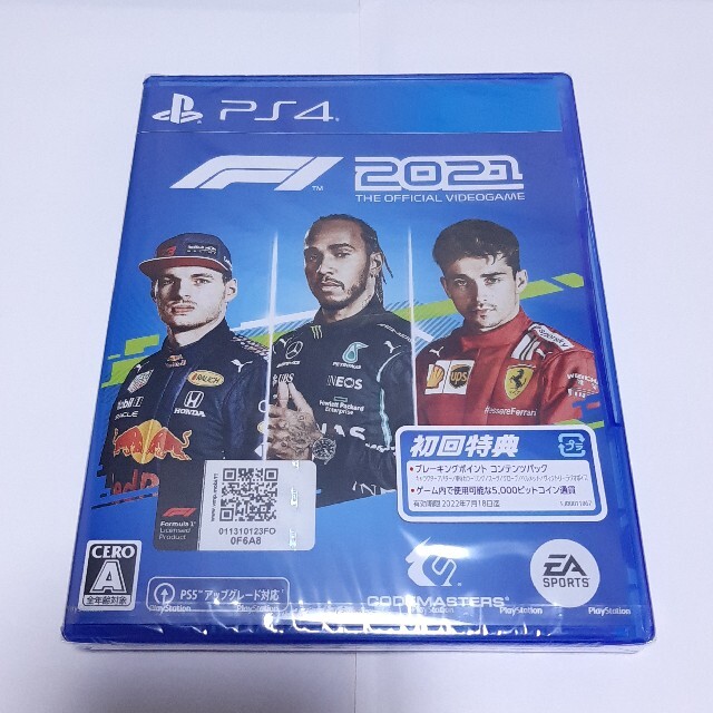 PS4  F1 2021　 日本発売版　 ~新品未開封&初回予約特典コード付き~エンタメホビー