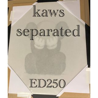 真作 新品 kaws separated シルクスクリーン ED250(版画)