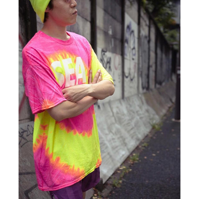 Wind and Sea T-SHIRT TIEDYE / PINK