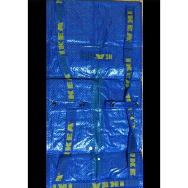 IKEA(イケア)の2枚IKEAイケアFRAKTAフラクタ　トロリー用ブルーバッグ76 L大容量収納 レディースのバッグ(スーツケース/キャリーバッグ)の商品写真