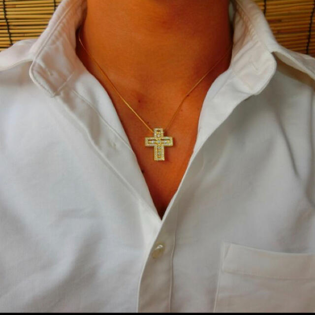 ジルコニアネックレス十字架