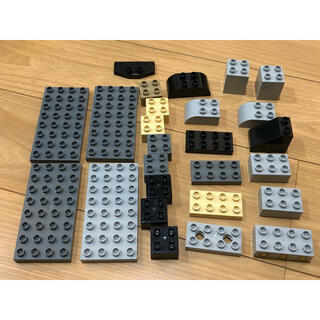 レゴ(Lego)のレゴ  LEGO デュプロ　基本ブロック　基礎版　黒　灰色系　まとめて(積み木/ブロック)