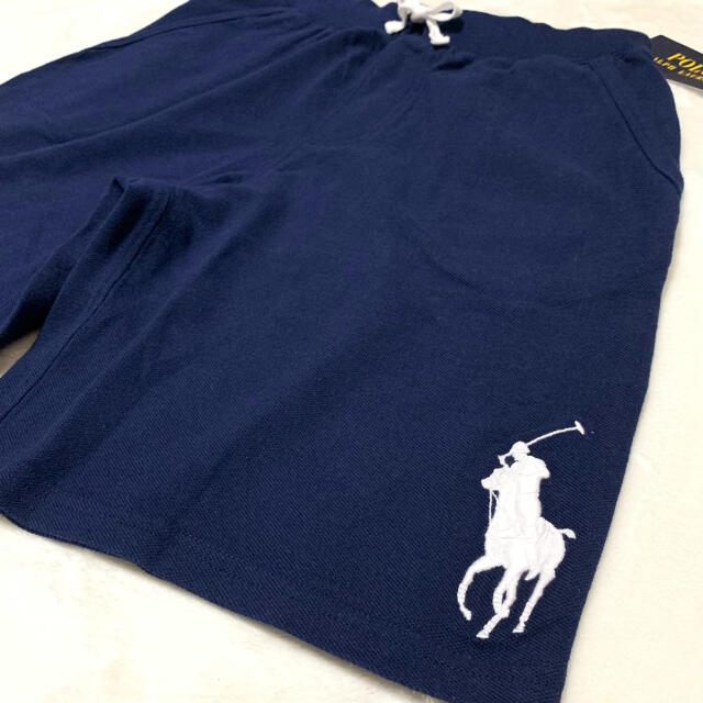 Ralph Lauren(ラルフローレン)の1点のみ☆*。ボーイズ L/160 新品 ビッグポニー コットンメッシュ パンツ キッズ/ベビー/マタニティのキッズ服男の子用(90cm~)(パンツ/スパッツ)の商品写真