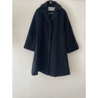 【美品】  J&M DAVIDSON / ジェイアンドエムデヴィッドソン | シングル ウール ロング コート | 8 | ブラック | レディース