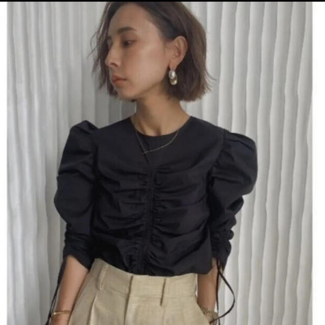 トップスAmeri 2way fishbone mini blouse