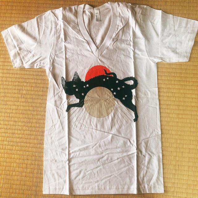 American Apparel(アメリカンアパレル)のさくさん専用　椎名林檎　15周年Tシャツ　猫 エンタメ/ホビーのタレントグッズ(アイドルグッズ)の商品写真