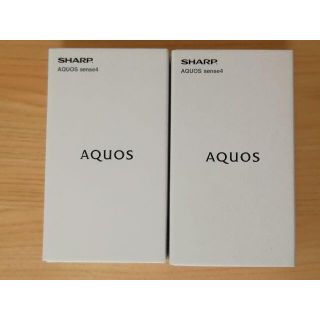 【新品未開封】 AQUOS sense4 SH-M15 2台セット(スマートフォン本体)