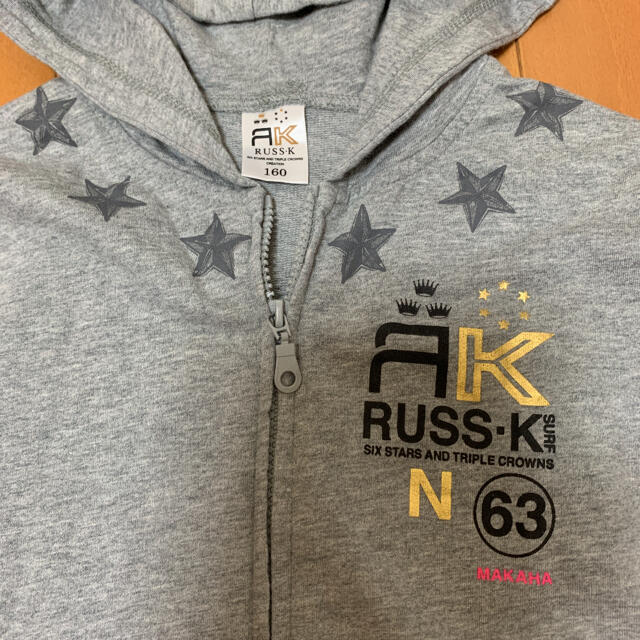 RUSS・K(ラスケー)のRUSS・K  パーカー　160 キッズ/ベビー/マタニティのキッズ服男の子用(90cm~)(その他)の商品写真