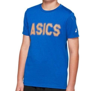 アシックス(asics)の【新品】アシックス KIDS 150サイズ グラフィック Tシャツ(青系)(Tシャツ/カットソー)