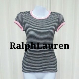 ラルフローレン(Ralph Lauren)のラルフローレン★ピンクボーダーTシャツ(Tシャツ(半袖/袖なし))