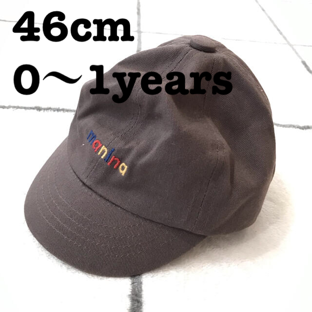 futafuta(フタフタ)のmanina🔷46cm ベビー帽子🧢キャップ キッズ/ベビー/マタニティのこども用ファッション小物(帽子)の商品写真