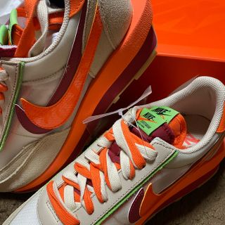 ナイキ(NIKE)のCLOT SACAI NIKE LD WAFFLE ORANGE BLAZE(スニーカー)