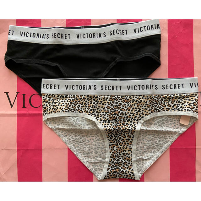 Victoria's Secret(ヴィクトリアズシークレット)の【新品米国】Victoria'ssecretロゴビキニショーツS2枚セット レディースの下着/アンダーウェア(ショーツ)の商品写真