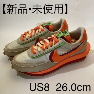 ナイキ(NIKE)のクロット × サカイ × ナイキ LDワッフル "オレンジ ブレイズ" 26.0(スニーカー)