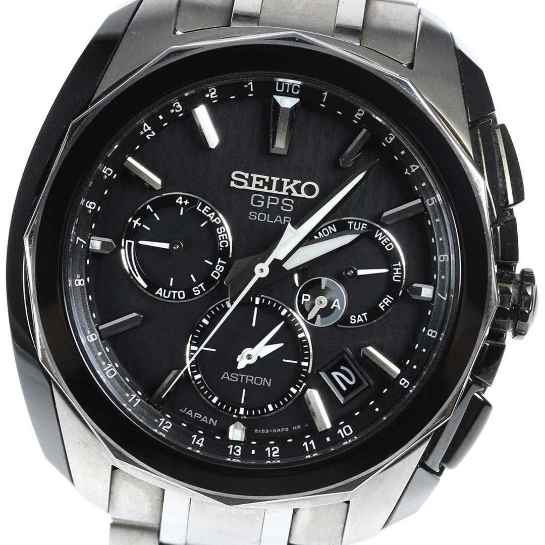 ☆良品★箱・保証書付き【SEIKO】セイコー アストロン エグゼクティブライン5X GPS SBXC029/5X53-0AL0 ソーラー電波 メンズ【ev20】