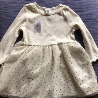 ベビーギャップ(babyGAP)の新品未使用【babyGAP】ニットワンピース　女の子　80 春秋冬(ワンピース)