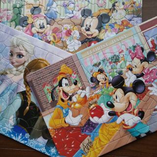 ディズニー(Disney)の【美品】ディズニージグソーパズル　3枚セット(知育玩具)