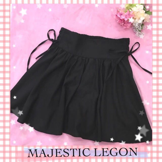 MAJESTIC LEGON(マジェスティックレゴン)のサイド編み上げスカート❁*·⑅ レディースのスカート(ミニスカート)の商品写真