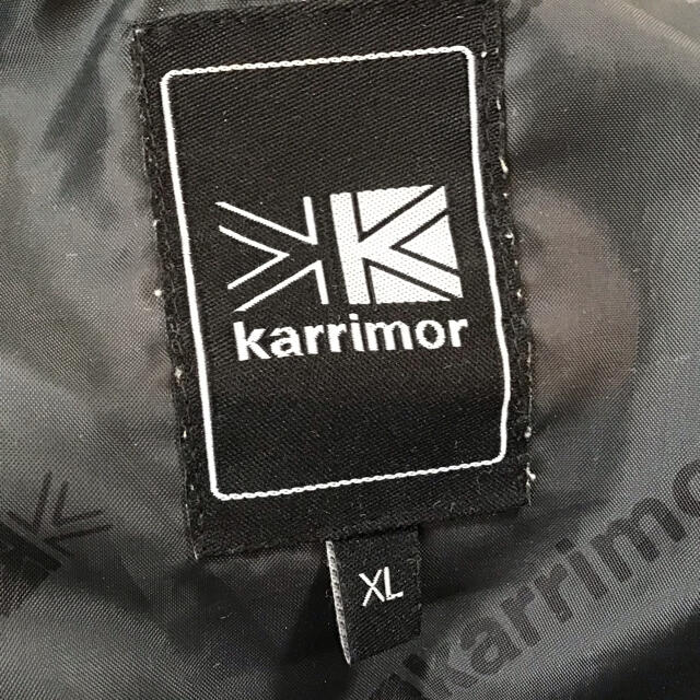 karrimor カリマー　ダウンジャケット　XL 刺繍ロゴ　ブラック　フェザー