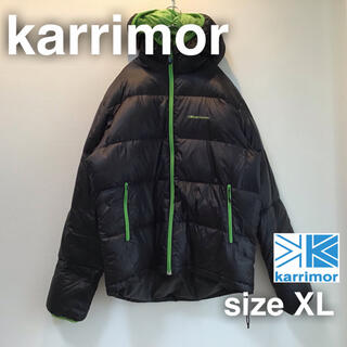 カリマー(karrimor)のkarrimor カリマー　ダウンジャケット　XL 刺繍ロゴ　ブラック　フェザー(ダウンジャケット)