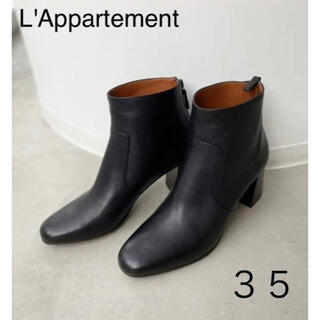 アパルトモンドゥーズィエムクラス(L'Appartement DEUXIEME CLASSE)のMICHEL VIVIEN 7.5cm ショートブーツ　35サイズ　黒(ブーツ)