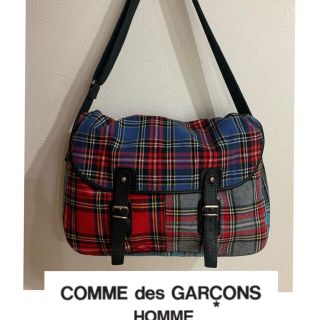 コムデギャルソンオムプリュス(COMME des GARCONS HOMME PLUS)の特別価格にて！コムデギャルソン　ショルダーバッグ　レザー ウール(ショルダーバッグ)