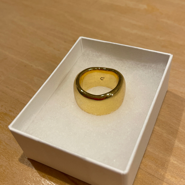 専用　chieko+  curvy ring † gold   Ｌ　16号 レディースのアクセサリー(リング(指輪))の商品写真