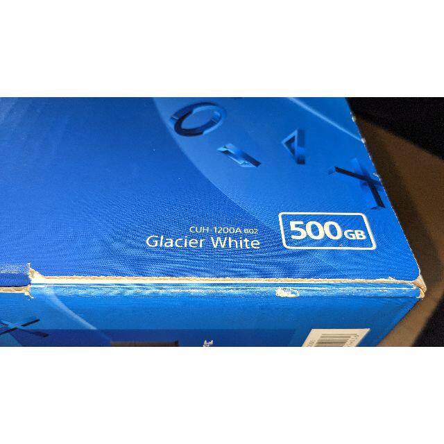 PlayStation4(プレイステーション4)のPS4 Glacier White 500G CUH-1200BO2 エンタメ/ホビーのゲームソフト/ゲーム機本体(家庭用ゲーム機本体)の商品写真