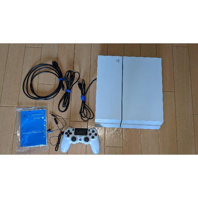 PlayStation4(プレイステーション4)のPS4 Glacier White 500G CUH-1200BO2 エンタメ/ホビーのゲームソフト/ゲーム機本体(家庭用ゲーム機本体)の商品写真