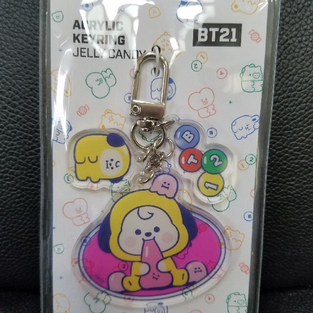 防弾少年団(BTS)(ボウダンショウネンダン)のチミー　CHIMMY アクリルキーリング　LINEFRIENDS公式 エンタメ/ホビーのタレントグッズ(アイドルグッズ)の商品写真