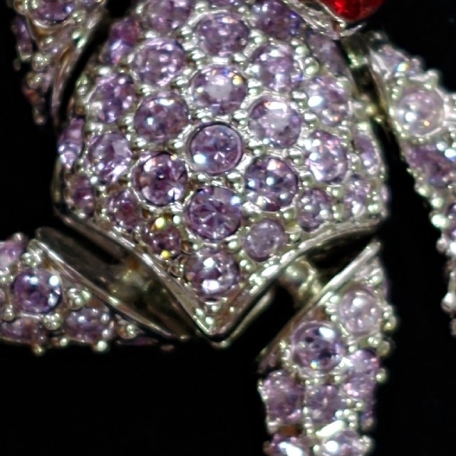 SWAROVSKI - スワロフスキー テディベアネックレス(アメジスト SWAROVSKI - スワロフスキー テディベアネックレス(アメジスト