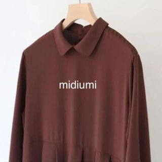 midiumi ウエストシームタックシャツワンピース(ロングワンピース/マキシワンピース)