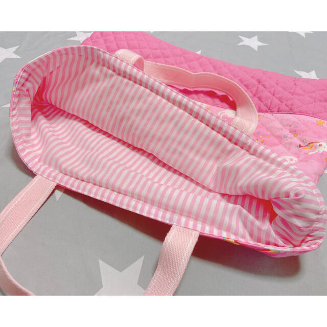 女の子用　レッスンバッグ　ハンドメイド ハンドメイドのキッズ/ベビー(外出用品)の商品写真