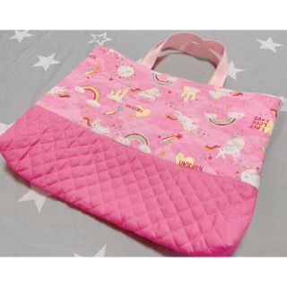 女の子用　レッスンバッグ　ハンドメイド(外出用品)