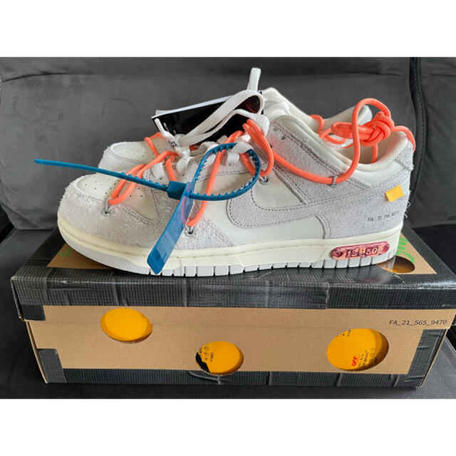 NIKE ナイキ DUNK ダンクoff white LOT19 26.5cm