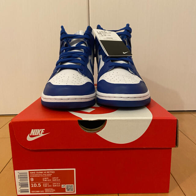 NIKE(ナイキ)のNike Dunk High Game Royal 27.0cm メンズの靴/シューズ(スニーカー)の商品写真