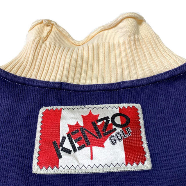 USA 　KENZO GOLF ケンゾー　ニット・ベスト　刺繍ロゴ　ワッペン