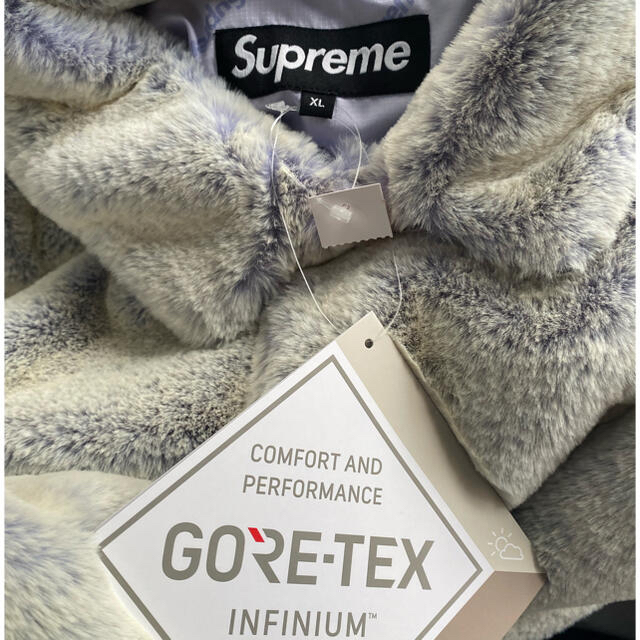 シュプリームsupreme 2-tone faux fur shop coat