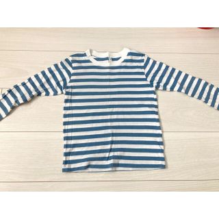 ムジルシリョウヒン(MUJI (無印良品))の【無印良品】110 ボーダー長袖Tシャツ(Tシャツ/カットソー)