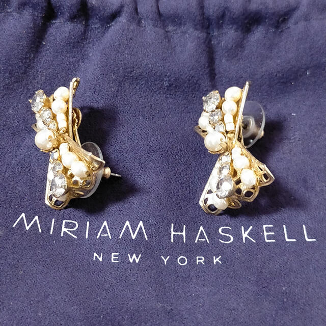 【新品】MIRIAM HASKELL ミリアムハスケル リボンピアス 2