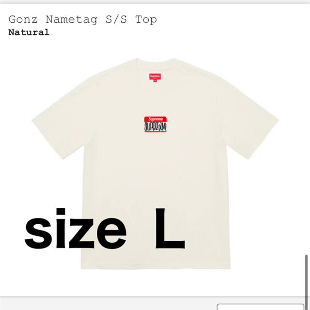 Tシャツ/カットソー(半袖/袖なし)supreme 21FW week3 Gonz nane tag T  サイズL