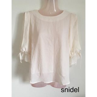 スナイデル(SNIDEL)のまきこ※プロフの御一読をお願い致します様専用 snidel シフォンブラウス(シャツ/ブラウス(長袖/七分))