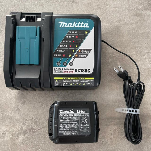 ◇マキタ 純正 急速充電器DC18RC 、純正BL1430B 14.4v ◇ ◇マキタ 純正 急速充電器DC18RC 、純正BL1430B 14.4v ◇
