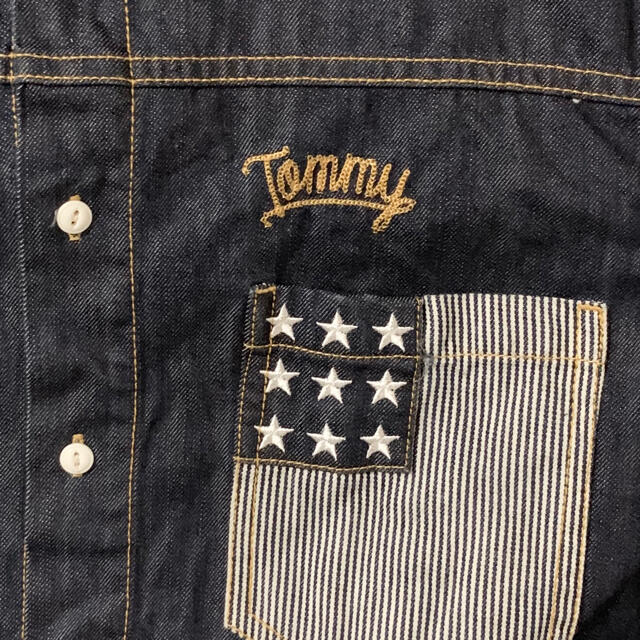TOMMY HILFIGER(トミーヒルフィガー)のTommyHilfiger(USA)9スターデニムシャツジャケット メンズのジャケット/アウター(カバーオール)の商品写真