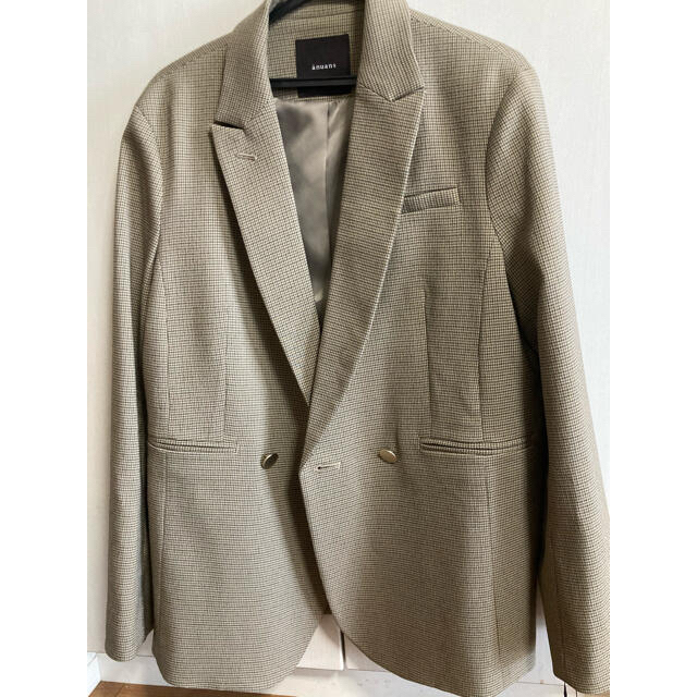 取扱店舗限定アイテム anuans ダブルジャケット カーキベージュ