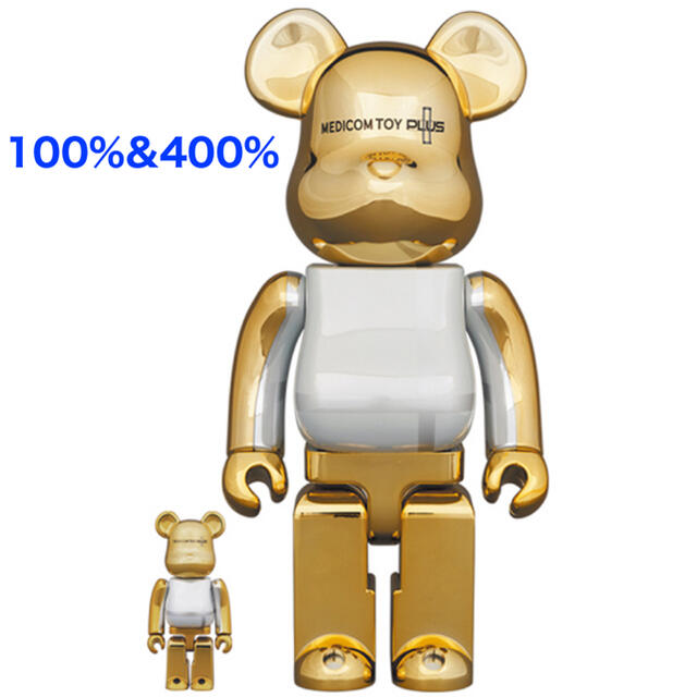 BE@BRICK GOLD CHROME Ver. 100% &400%