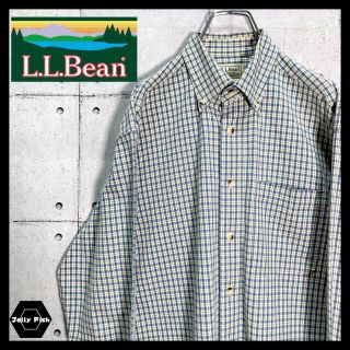 エルエルビーン(L.L.Bean)の【US古着】L.L.Bean/エルエルビーン 長袖 チェックシャツ レアカラー(シャツ)