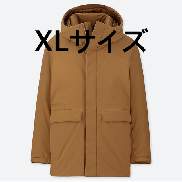 UNIQLO ハイブリッドダウンパーカー ブラウン XL ユニクロ