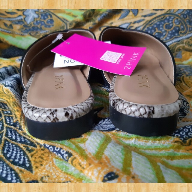 しまむら(シマムラ)の2PINK ミュール L レディースの靴/シューズ(ミュール)の商品写真