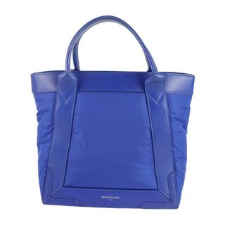 BALENCIAGA バレンシアガ  カバスS ハンドバッグ 363425 ナイロン レザー  ブラック シルバー金具  トートバッグ 【本物保証】